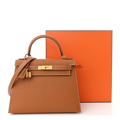 Hermes Epsom Kelly Sellier 28 Gold 13 of 13