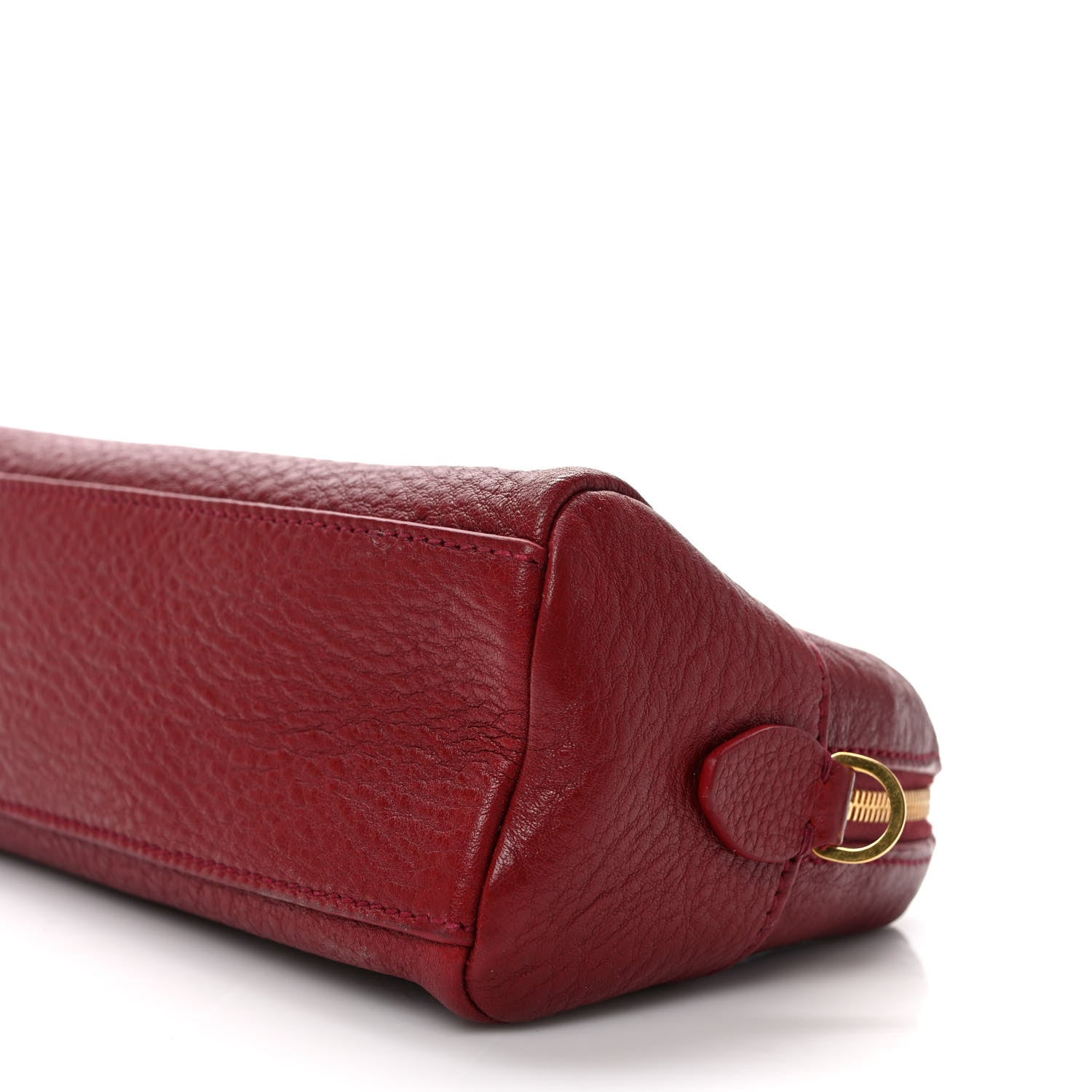 Prada Vitello Daino Cosmetic Pouch Rubino 6 of 10