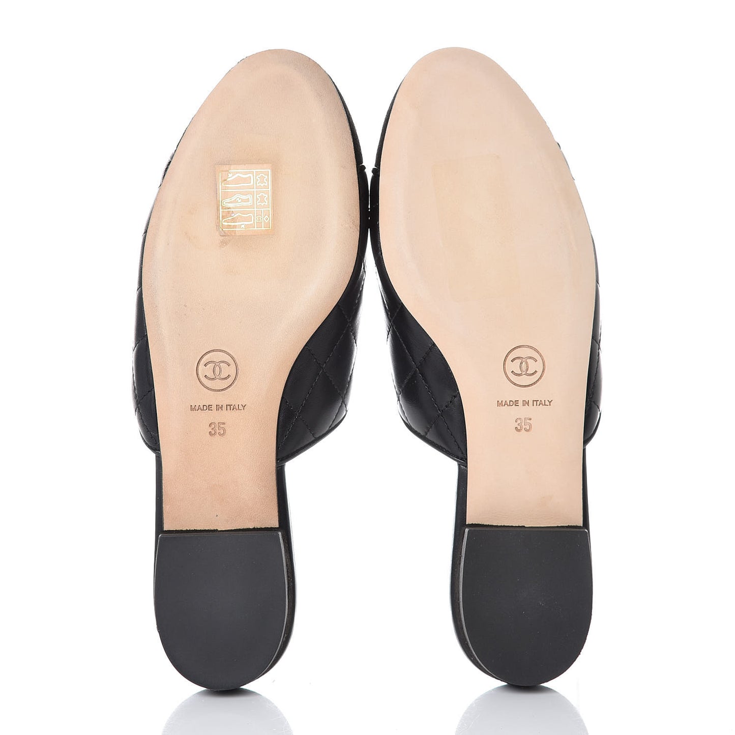 Lambskin Suede Quilted Mules 35 Black