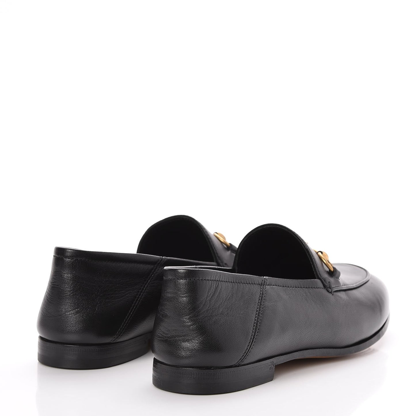 Lambskin Womens Brixton Horsebit Loafers 37 Black