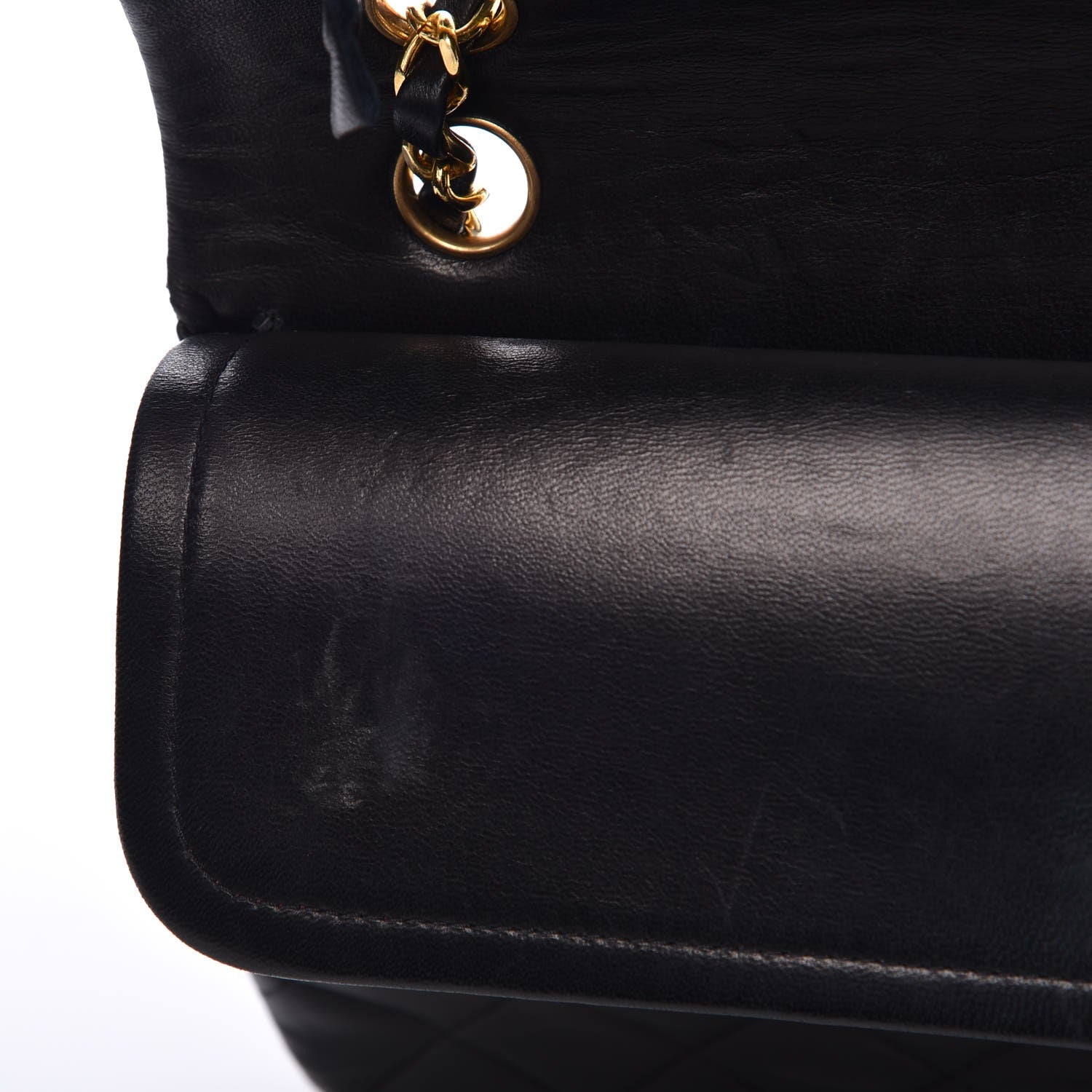 Chanel Lambskin Quilted Medium Double Flap Black 12 of 12