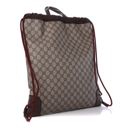 Gucci Soft GG Supreme Monogram Courrier Drawstring Backpack 2 of 7