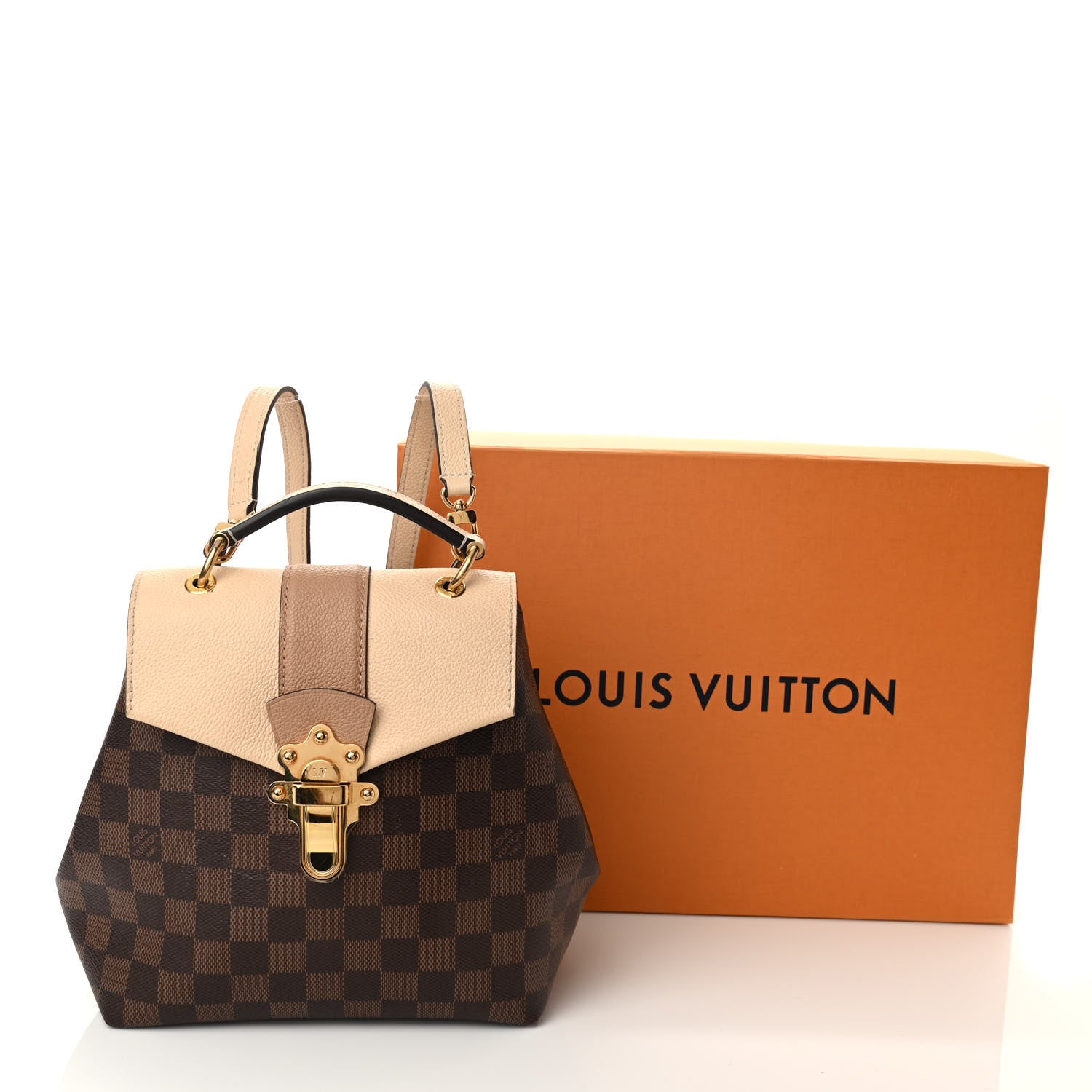 Louis Vuitton Damier Ebene Clapton Backpack Creme 11 of 11