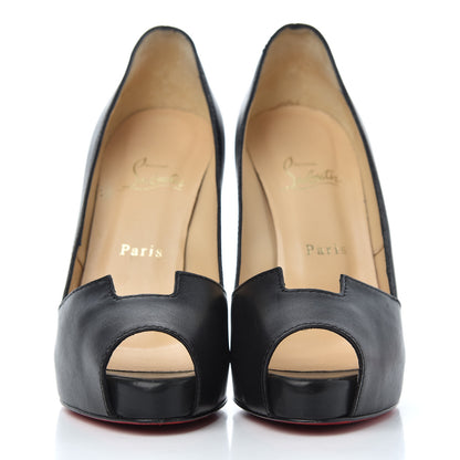 Christian Louboutin Calfskin Pique Prive Cerato 120 Pumps 39 Black 2 of 13