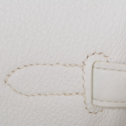 Hermes Taurillon Clemence Birkin 35 White 19 of 19