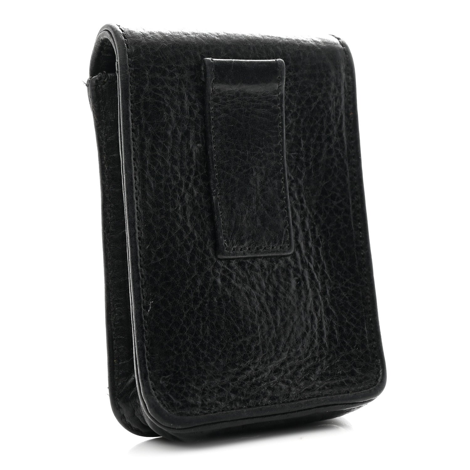 Chrome Hearts Grained Calfskin Cross Belt Pouch Cigarette Case Black  1832208 – FASHIONPHILE