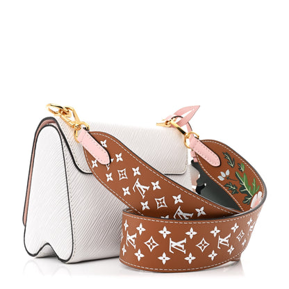 Louis Vuitton Epi Asnieres Flowers Twist Shoulder Bag PM White 2 of 9