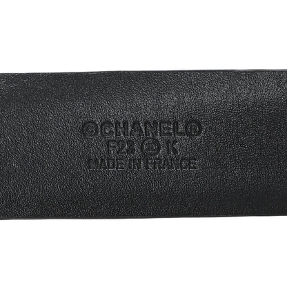 Chanel Lambskin Resin CC Belt 75 30 Black 3 of 5