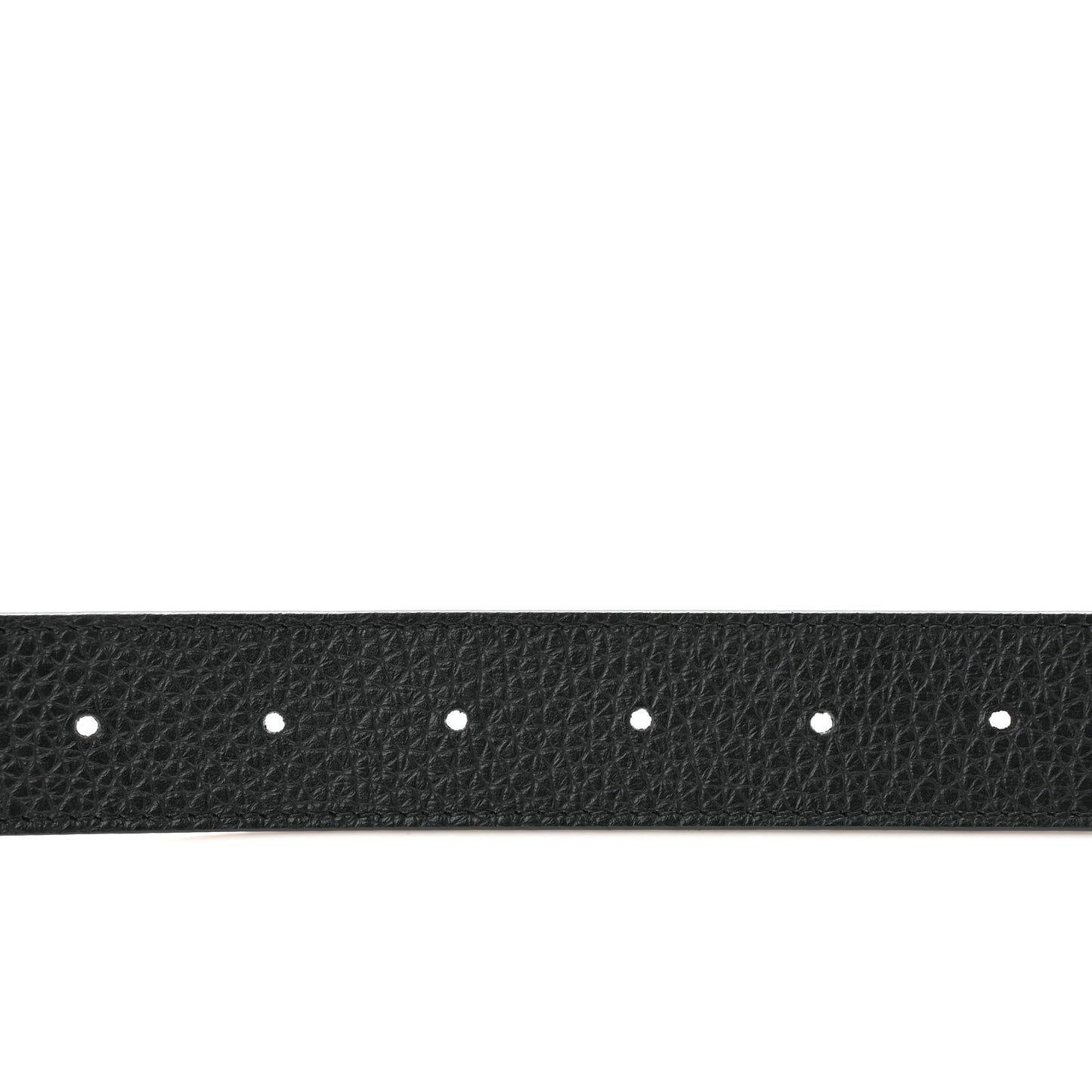 Taurillon Calfskin 30mm LV Initiales Reversible Belt 75 30 Black