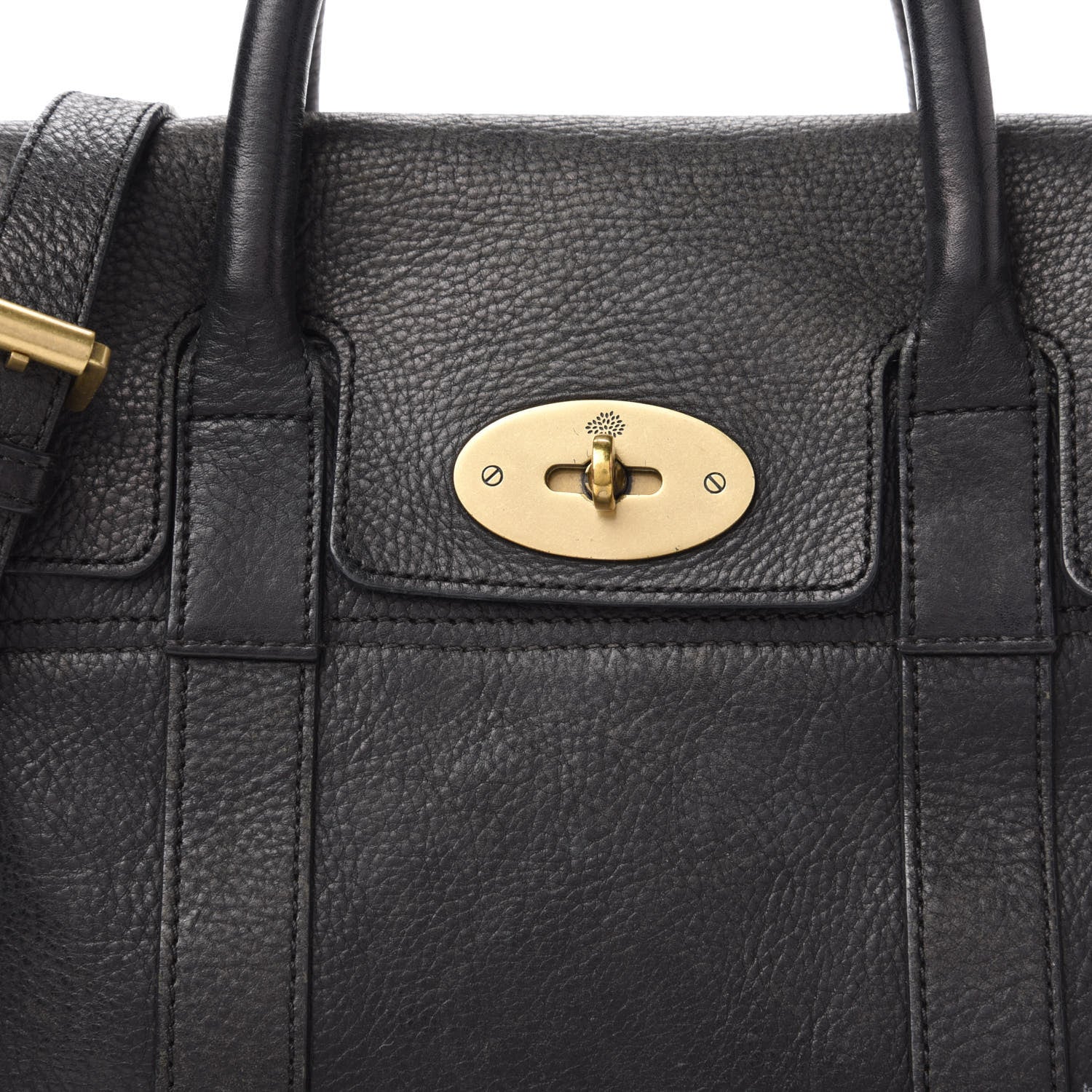 Mulberry Natural Vegetable Tanned Small Bayswater Black 9 of 10