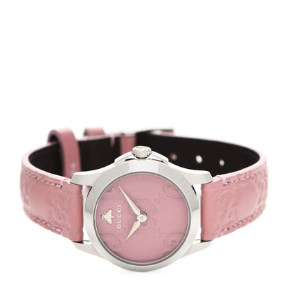 Gucci Stainless Steel Calfskin 27mm G-Timeless Quartz Watch Pink 3 of 6