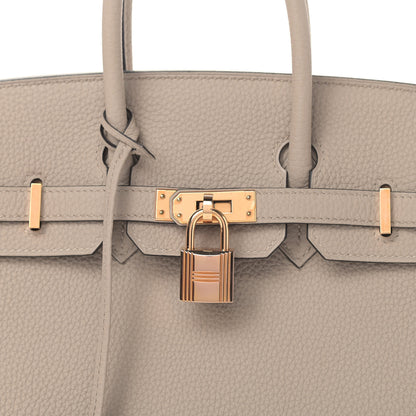 Hermes Togo Birkin 25 Gris Tourterelle 8 of 11