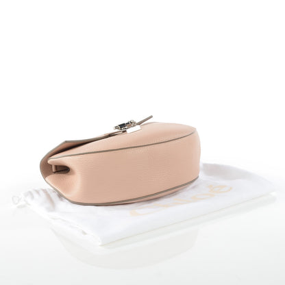 Chloe Grained Lambskin Drew Shoulder Bag Cement Pink 4 of 7