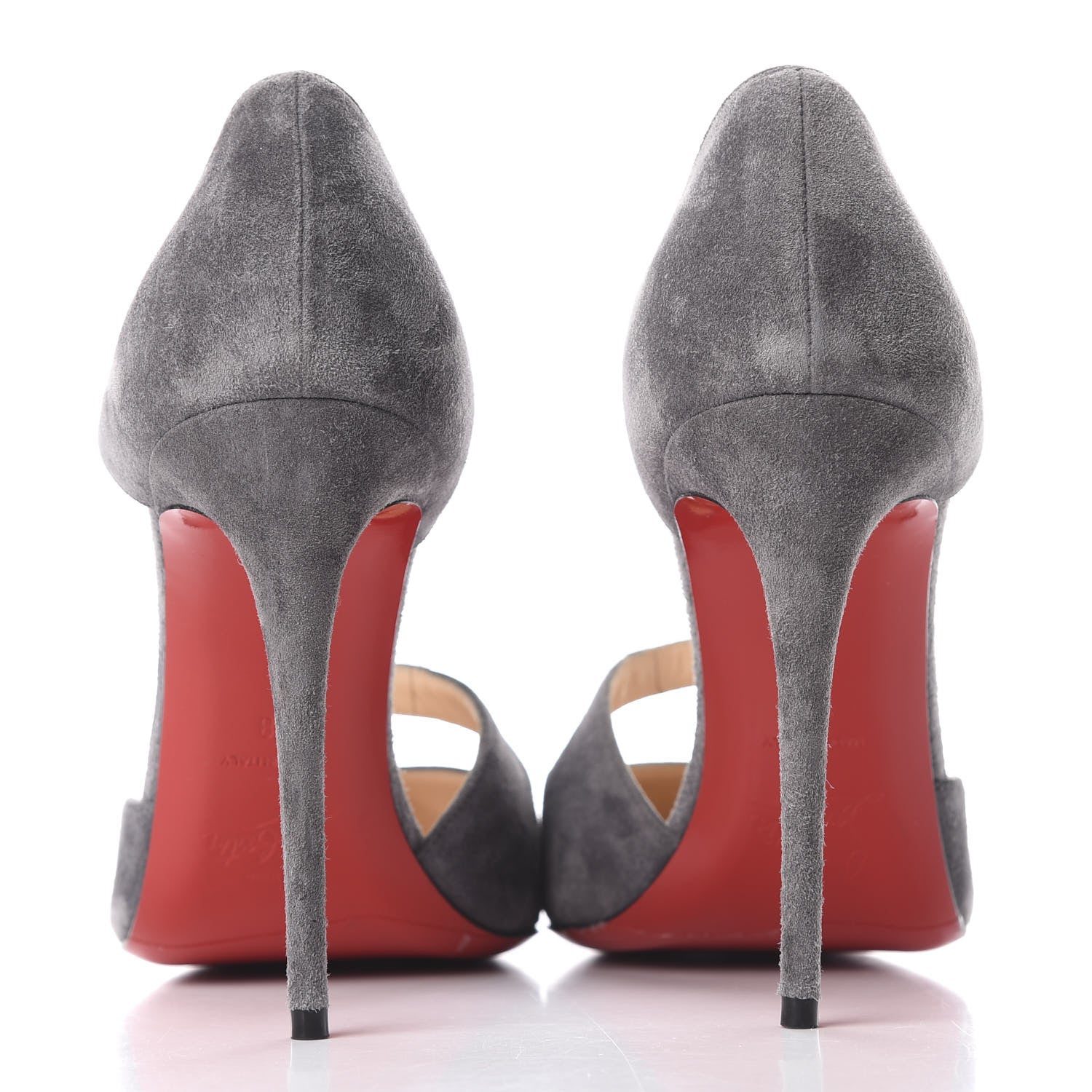 Christian Louboutin Veau Velours Catchy One 100 Pumps 38 Shadow 7 of 11