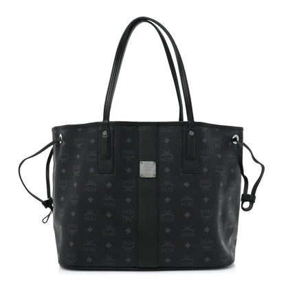 MCM Visetos Medium Liz Reversible Shopper Tote Black 1 of 16