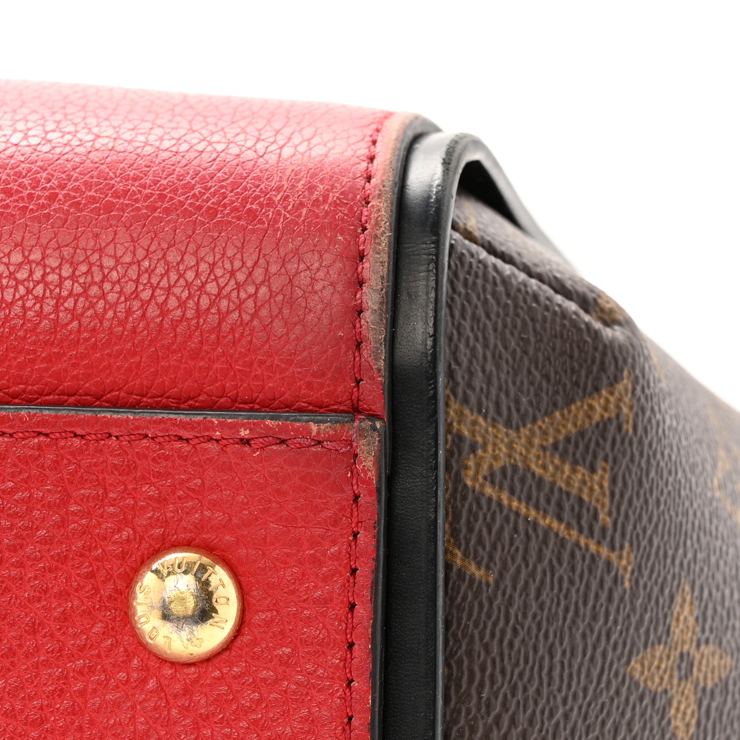 Calfskin Monogram Kimono Tote Cherry