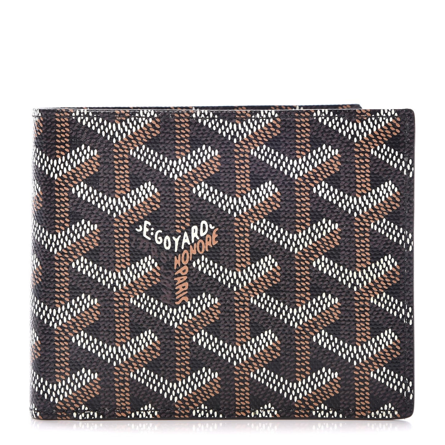 Goyardine Bi-Fold Wallet Black