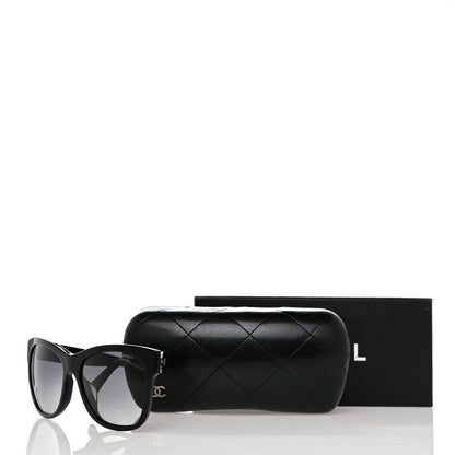 Chanel Acetate Polarized Square CC Sunglasses 5380 Black 8 of 8