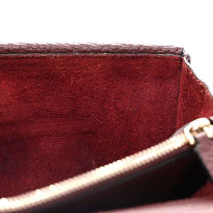 Valentino Garavani Pebbled Calfskin Rockstud Wallet on Chain Rubin 11 of 12