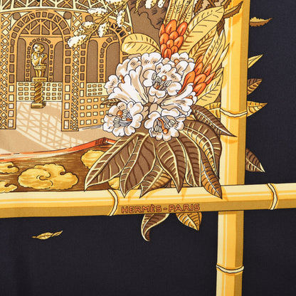 Hermes Silk Jardins D Hiver Scarf 90 3 of 10