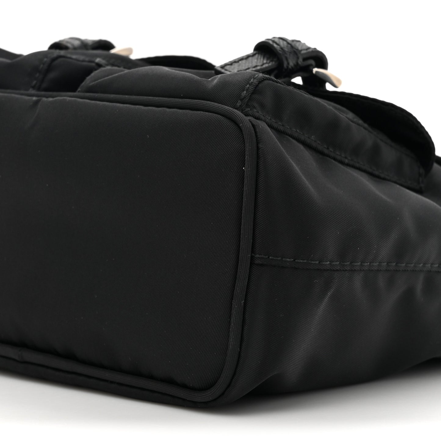 Nylon Vela Mini Crossbody Backpack Black