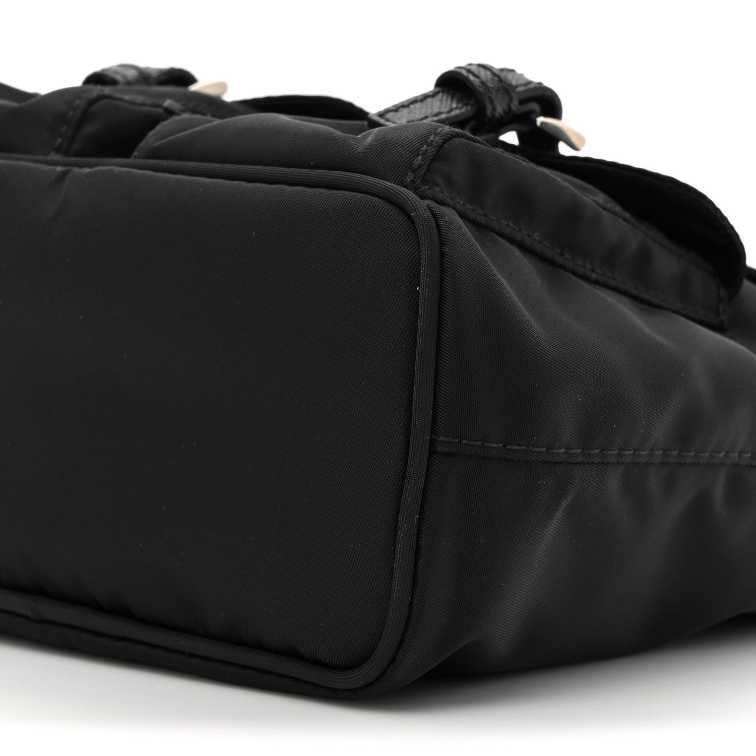 Prada Nylon Vela Mini Crossbody Backpack Black 8 of 9