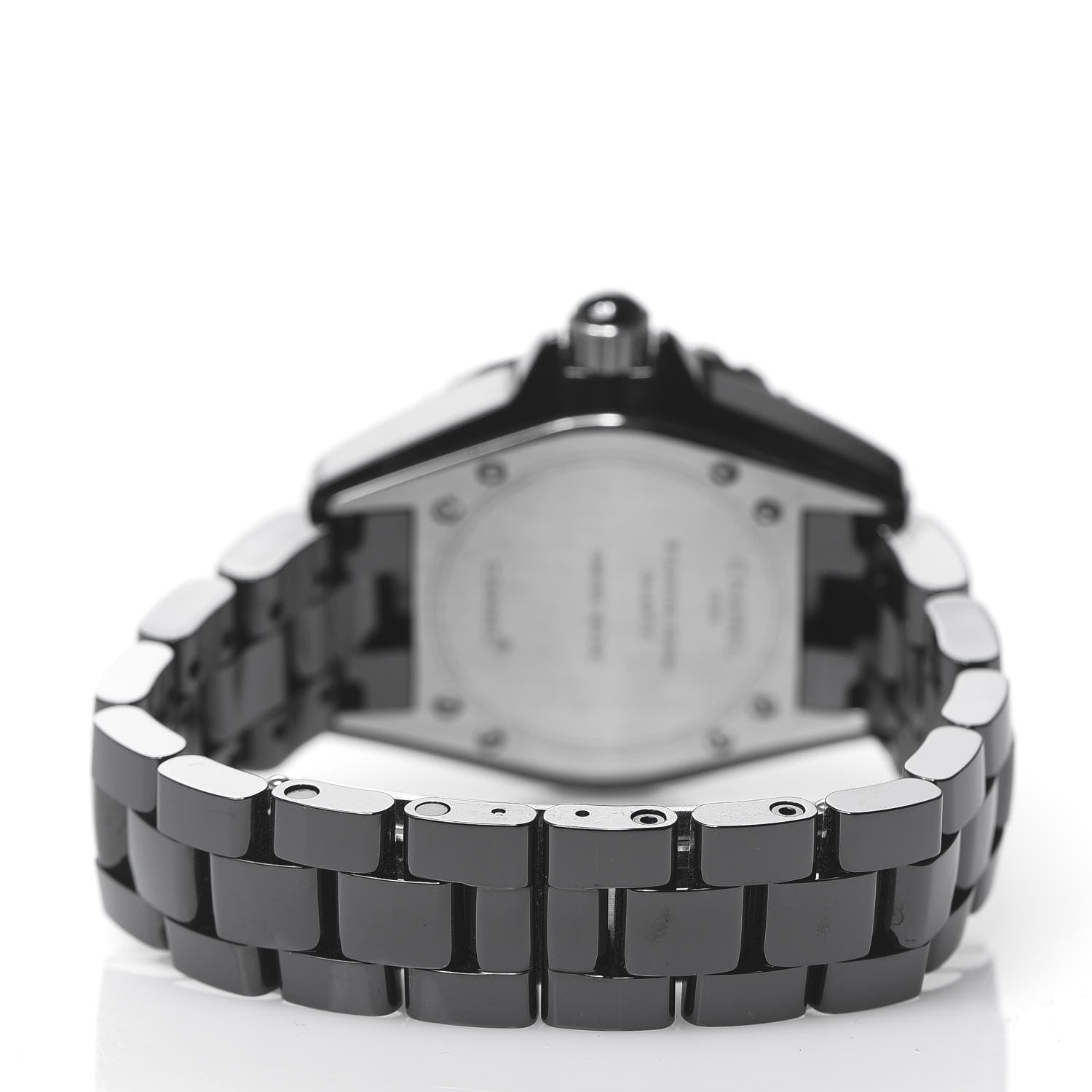 Chanel Stainless Steel Ceramic 33mm J12 Quartz Watch Black 3 of 6
