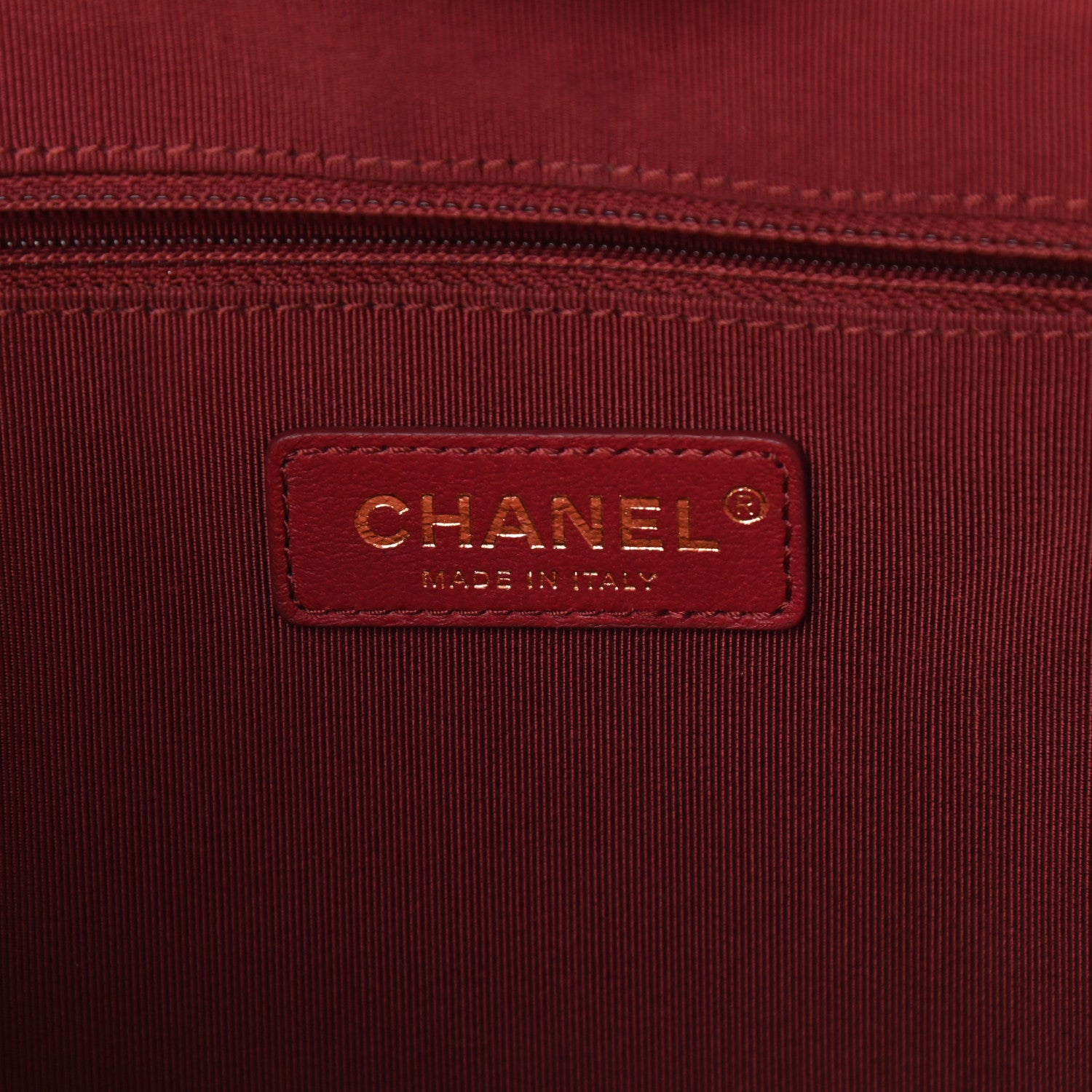 Chanel Shiny Aged Calfskin Shopping Bag Red 6 of 11
