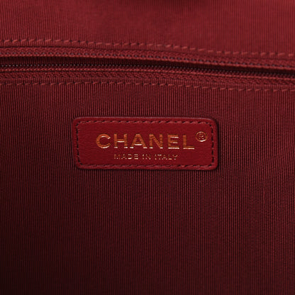 Chanel Shiny Aged Calfskin Shopping Bag Red 6 of 11