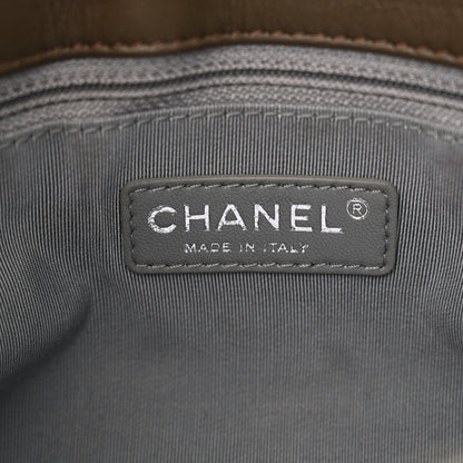Chanel Calfskin Coco Pleats Messenger Flap Beige Taupe 6 of 12
