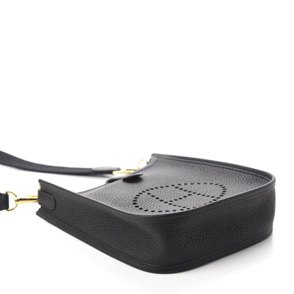 Hermes Taurillon Clemence Evelyne TPM Black 4 of 11