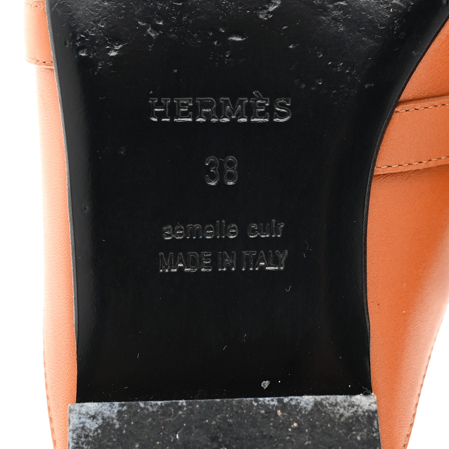 Hermes Goatskin Oz Mules 38 Naturel 9 of 9