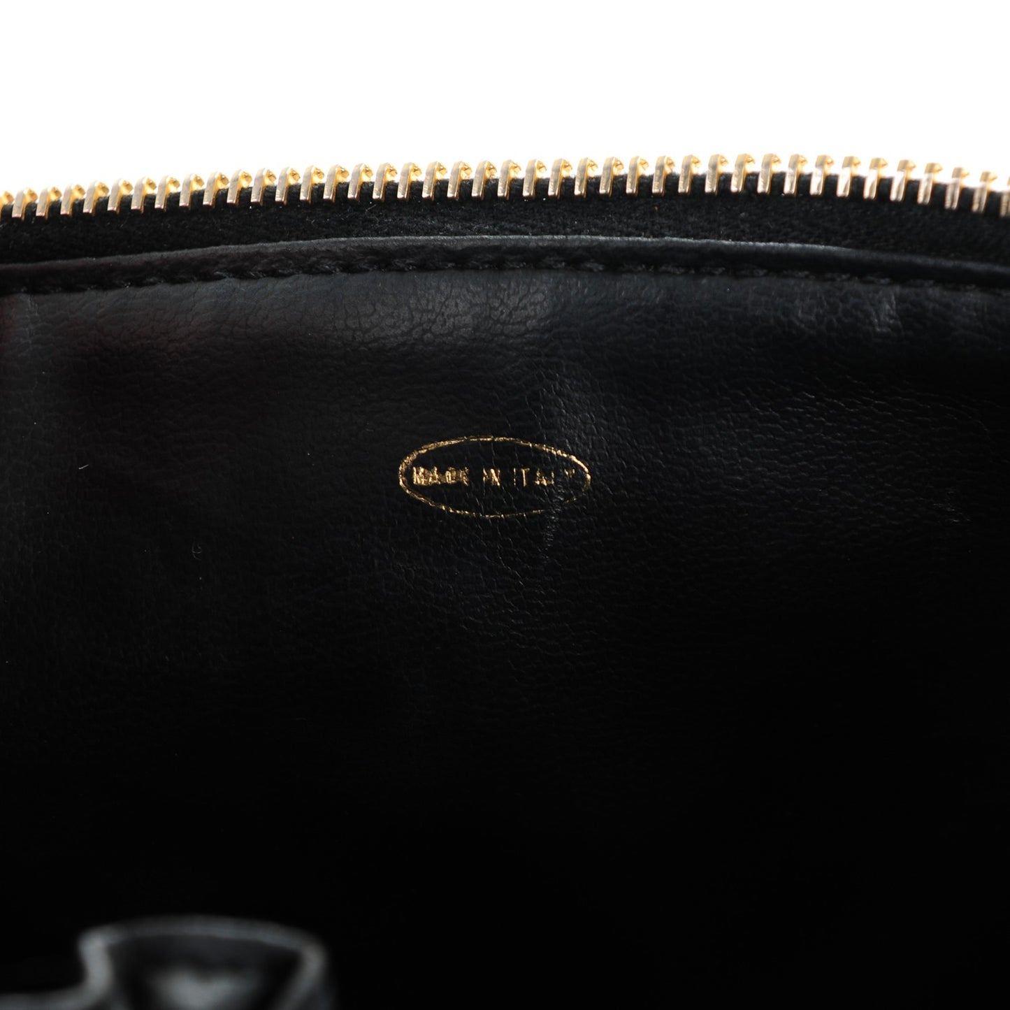 Lambskin Vanity Cosmetic Case Black
