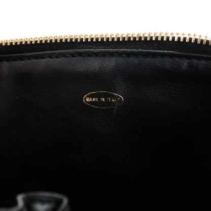 Chanel Lambskin Vanity Cosmetic Case Black 6 of 7