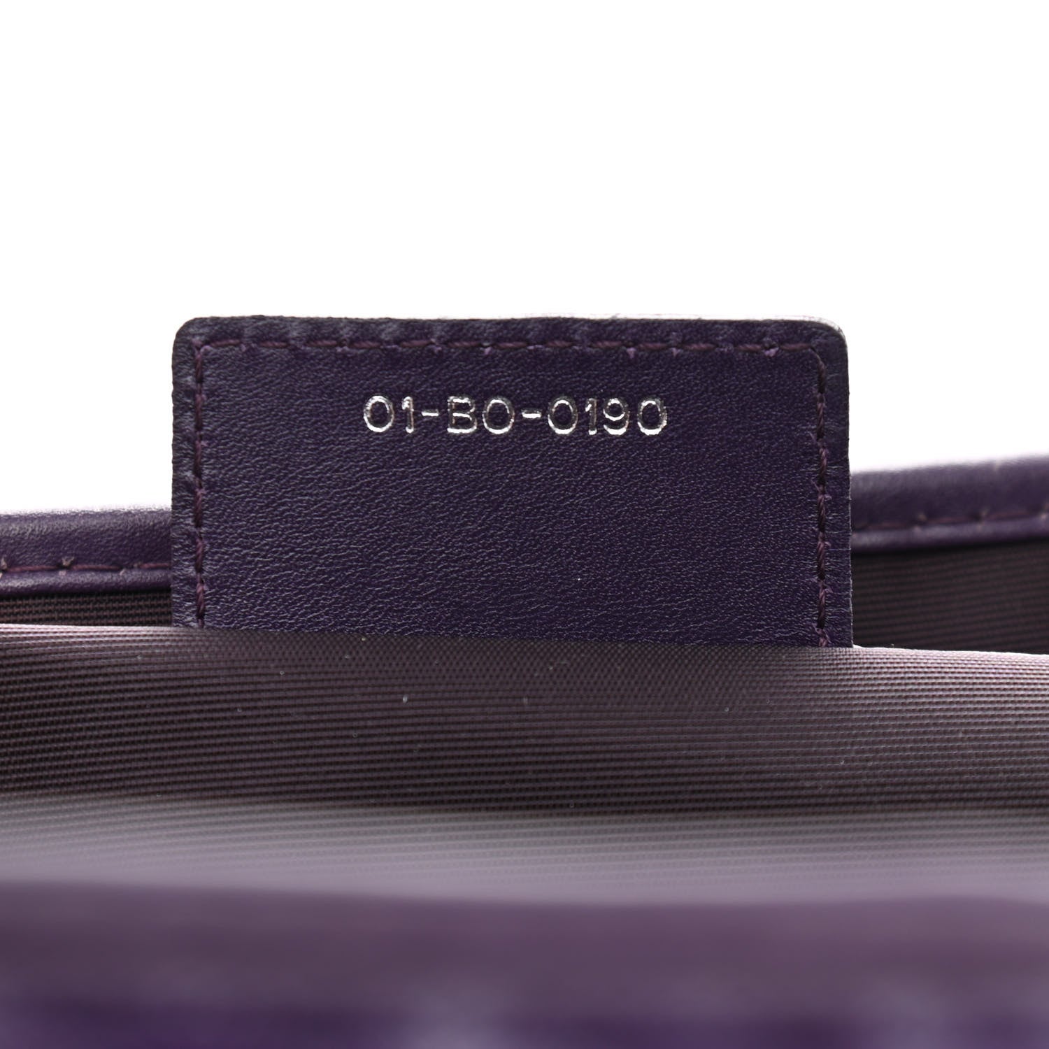 Christian Dior Coated Canvas Cannage Medium Panarea Tote Purple 7 of 11