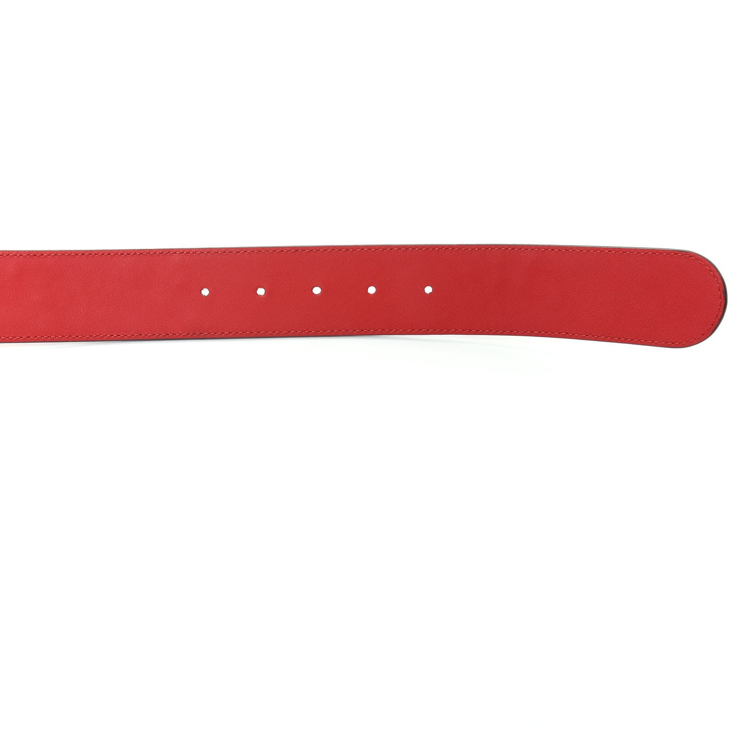 Gucci Textured Calfskin Flower Embroidered Double G 40mm Belt 90 36 Hibiscus Red 4 of 6