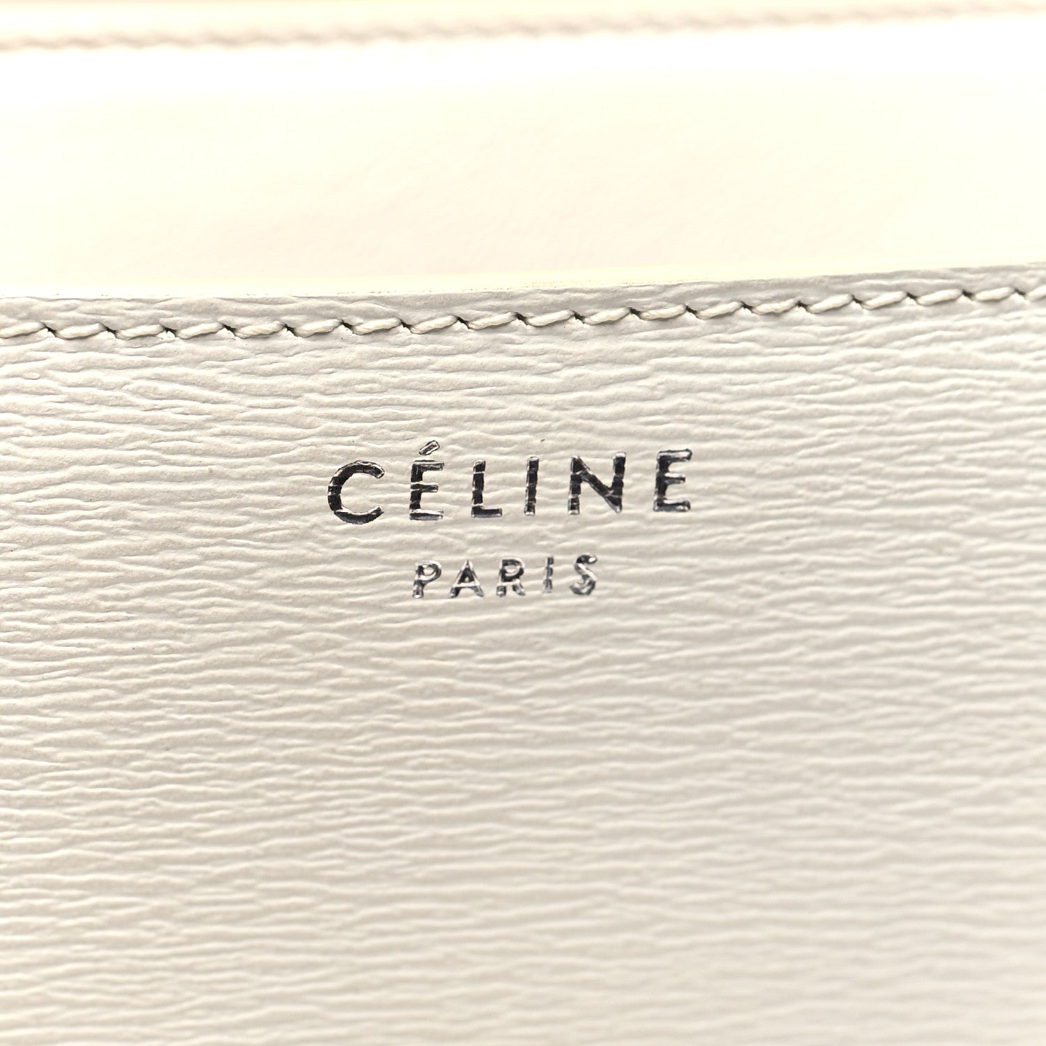 Celine Liege Calfskin Medium Classic Box Flap Bag White 7 of 14