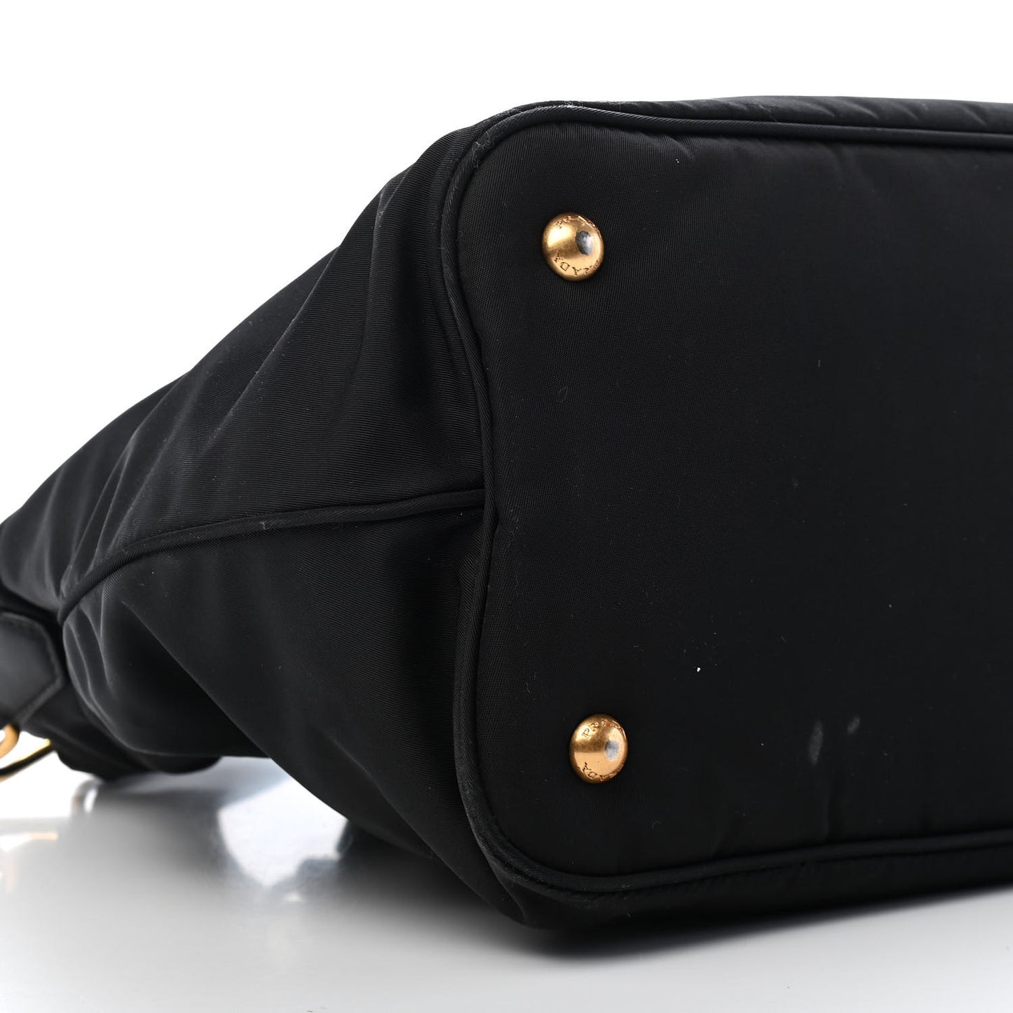 Tessuto Nylon Soft Calfskin Tote Black