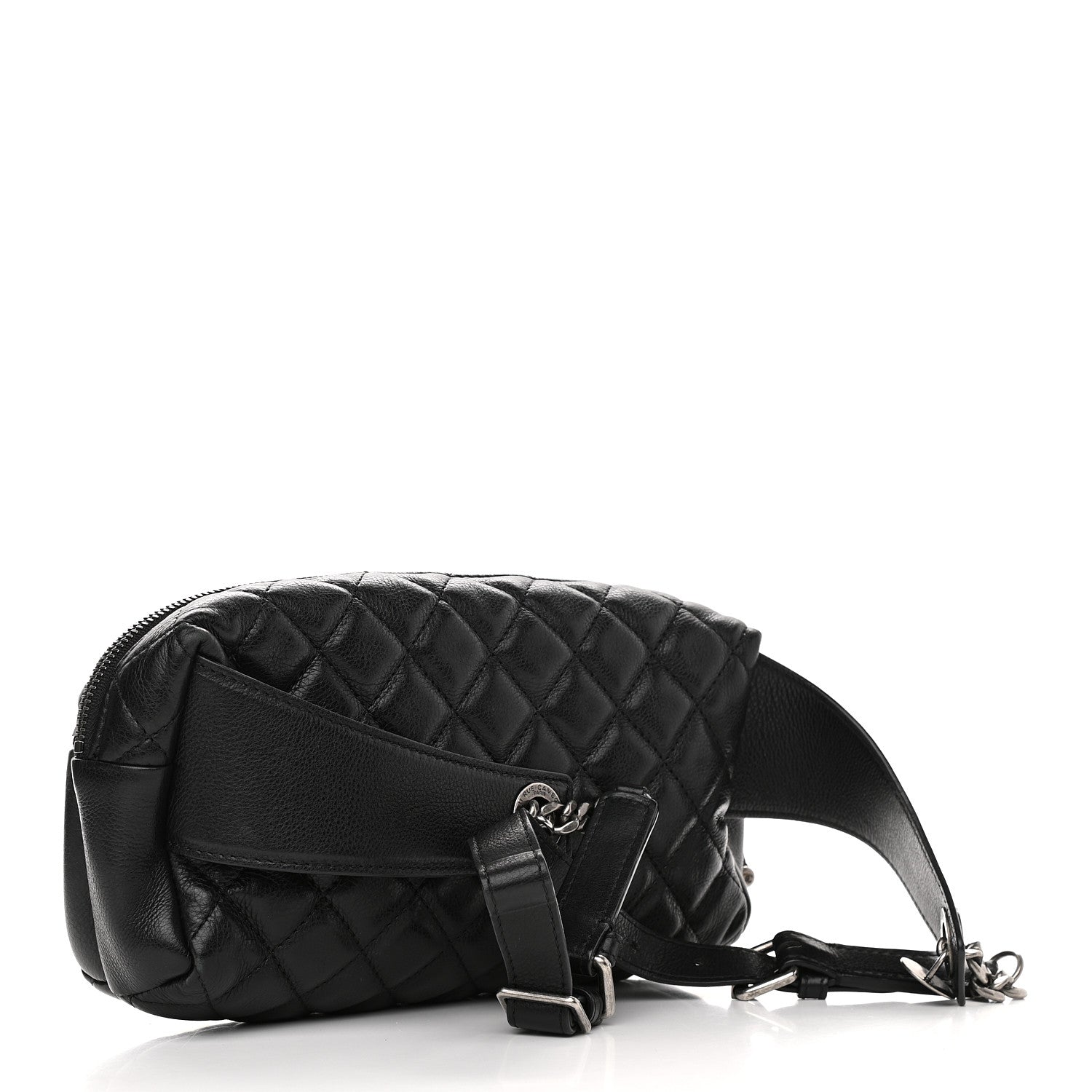 Chanel Calfskin Quilted Waist Bag Black 3 of 10