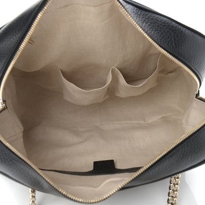 Gucci Pebbled Calfskin Medium Soho Bowler Black 5 of 9