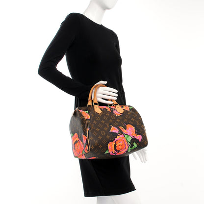 Louis Vuitton Monogram Roses Speedy 30 2 of 13