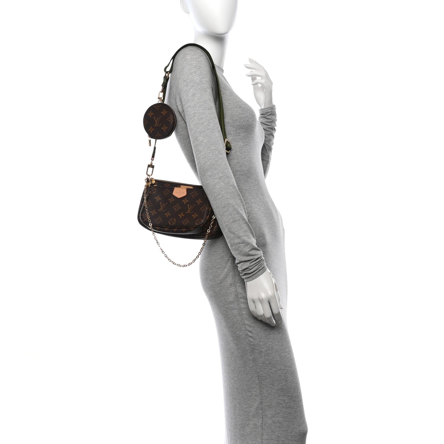 Louis Vuitton Monogram Multi Pochette Accessories Kaki 2 of 11