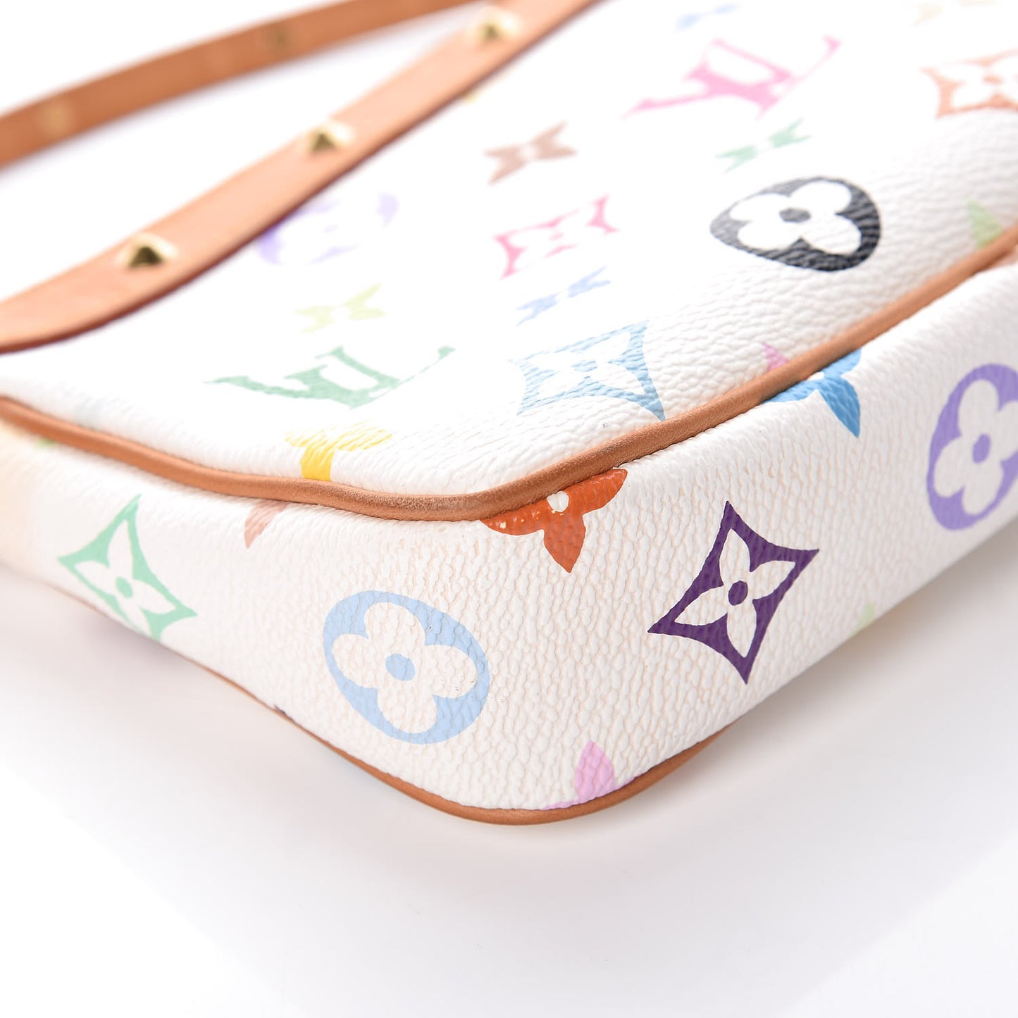 Monogram Multicolor Pochette Accessories White