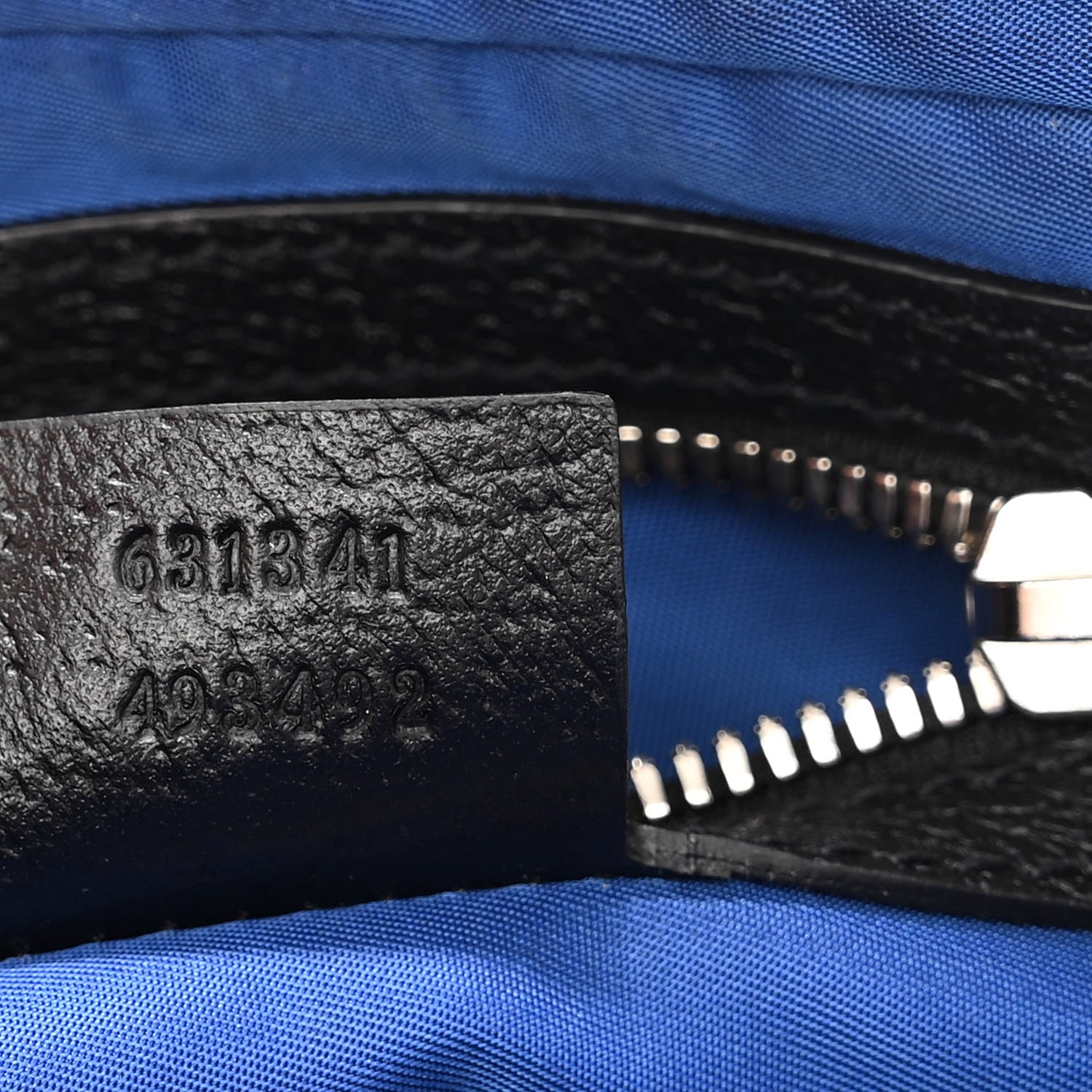 Gucci Econyl Nylon Monogram Off The Grid Belt Bag Guilted Blue Black 7 of 10