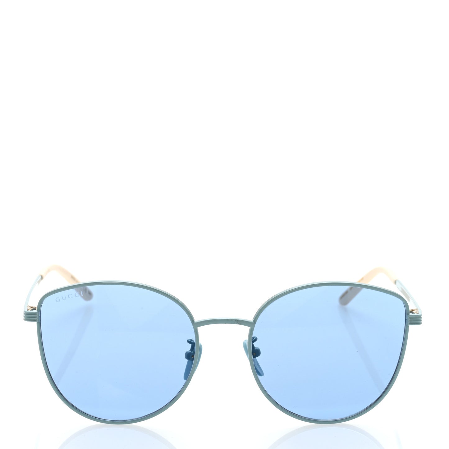 Metal Cat Eye GG0807SA Sunglasses Pale Blue