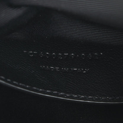 Saint Laurent Sheepskin Matelasse Chevron Monogram Medium College Bag Black 8 of 11