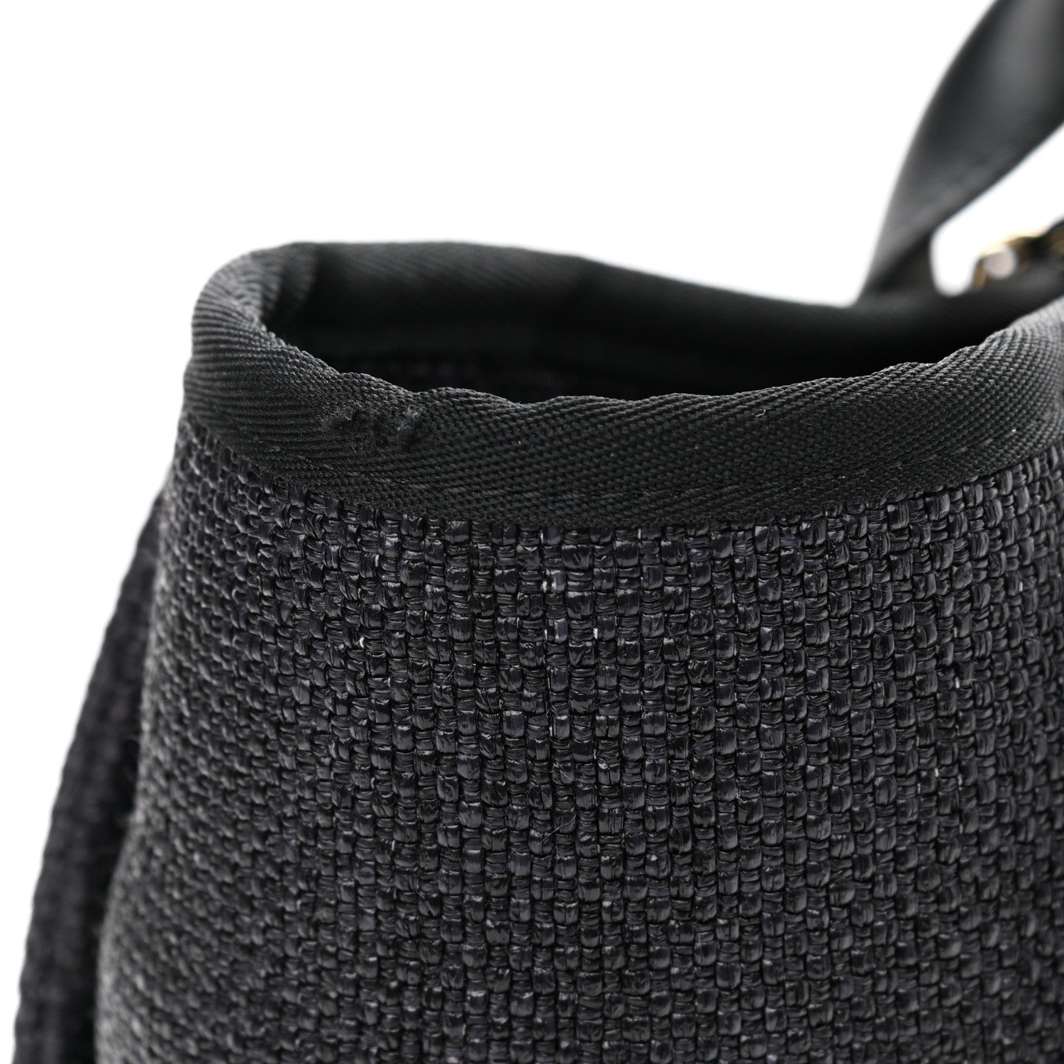 Chanel Woven Straw Raffia Medium Deauville Tote Black 11 of 11