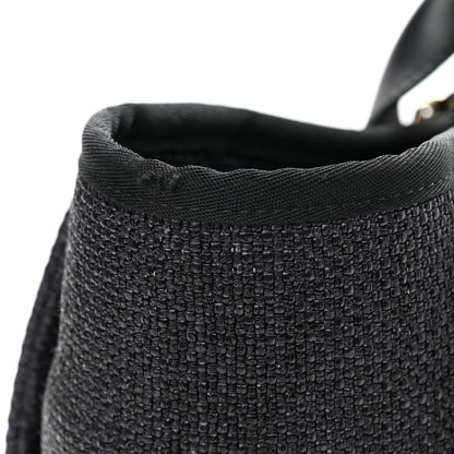 Chanel Woven Straw Raffia Medium Deauville Tote Black 11 of 11