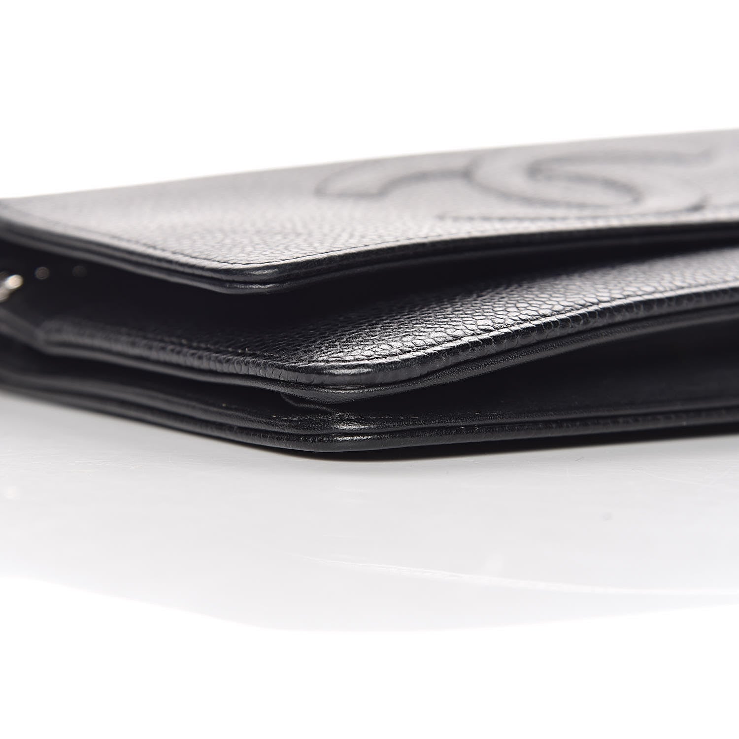 Chanel Caviar Timeless CC Wallet On Chain WOC Black 5 of 16