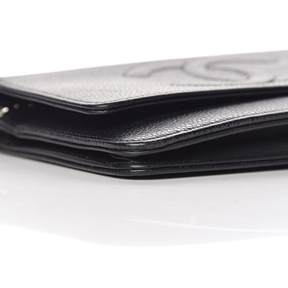 Chanel Caviar Timeless CC Wallet On Chain WOC Black 5 of 16